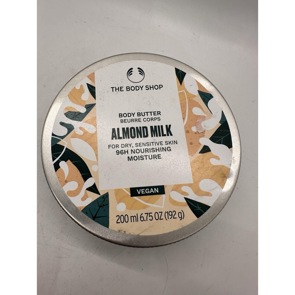 The Body Shop Almond Milk Body Butter 6.75 oz Vegan Discontinued New 200ml